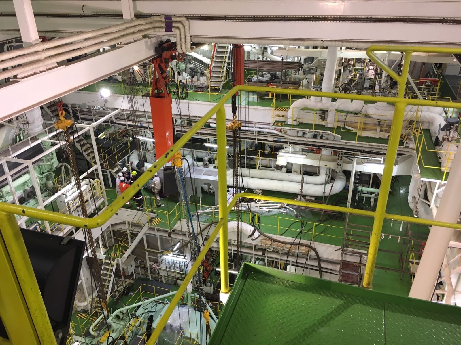 Servicio de inspección de sala de máquinas comisarios de averías